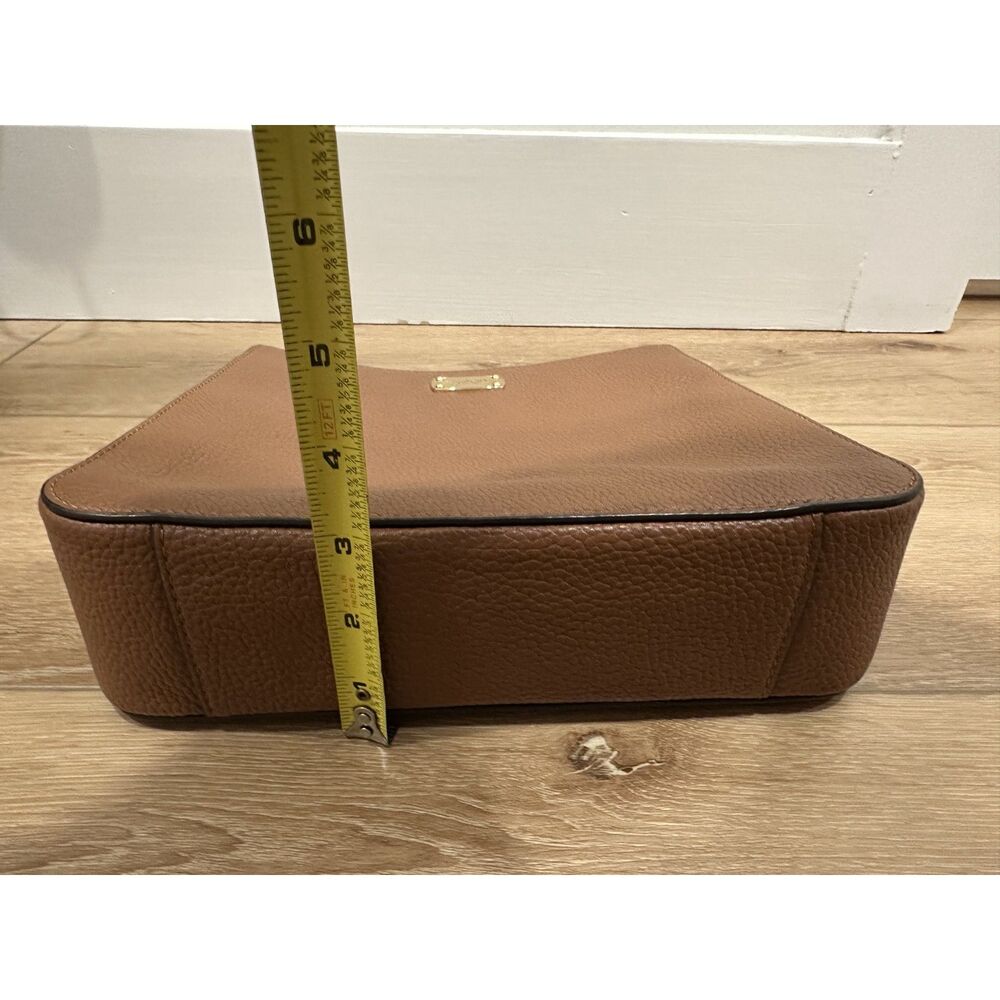 Michael Kors Camel Brown Pebbled Leather Crossbody Purse Handbag EUC! - Picture 16 of 16